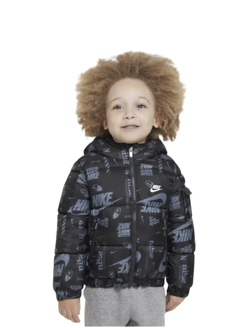 Nike Toddler DNA Logo Puffer Full Zip Jacket Coat 3T